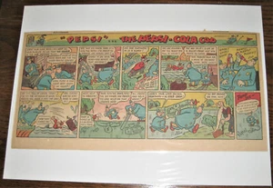PEPSI and PETE The Pepsi-Cola Cops Comic Strip 1944 Jack Markow B - Picture 1 of 1