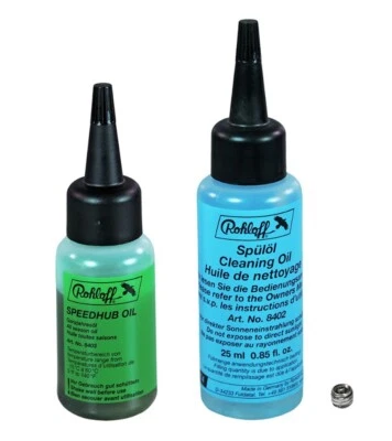 Rohloff Speedhub 500/14 Ölwechselset inkl.: 2 x Schmierstoffe und Ersatzablaufstecker - Bild 1 von 4