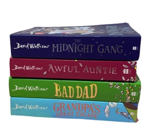 David Walliams Bulk Book Set X4 Paper Backs excellent Kids Fiction Awful Aunty - Picture 1 of 8