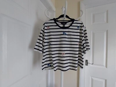 Blouse "New Look" Embroidery Boxy Tee Size: 18 ( UK ) Eur 46,USA 14  - Image 1 of 4