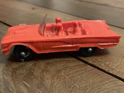 Very Tomte Laerdal plastic Red Ford Thunderbird convertible people and dog #16 - Image 1 of 4