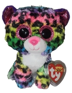 Ty Beanie Boos - DOTTY the Rainbow Leopard 6" NEW MWMTs Plush Stuffed Animal Toy - Picture 1 of 7