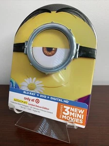 Minions Steelbook (Blu-ray+DVD+Digital+3 Mini Movies) Factory Sealed - Picture 1 of 5