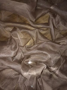 1 mtr soft beige diamante tutu,decoration,bridal tulle net fabric..45” wide - Picture 1 of 6
