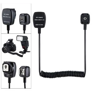 300cm TTL Off-Camera Hot Shoe Flash Sync Cable Cord for Canon DSLR - Picture 1 of 10