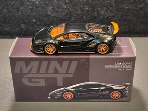 MINI GT LB★FUNZIONANTE Lamborghini Huracán ver. 1 Nero (#234) - Inseguimento! (aperto) - Foto 1 di 16