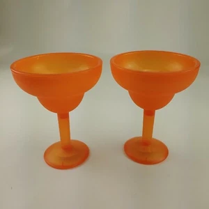 Congélateur plastique lunettes margarita orange paquet de 2 - Photo 1/5
