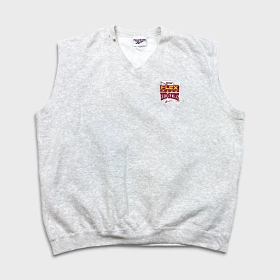 Pulôver masculino vintage 1992 Reebok Washington Redskins colete 2XL cinza NFL flexível EUA - Imagem 1 de 4