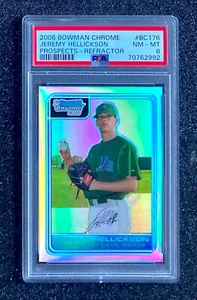 2006 Bowman Chrome Prospects Jeremy Hellickson #BC176 Tampa Bay-ROY--PSA 8 NM-MT - Picture 1 of 2