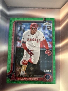 Gustavo Campero 2025 Topps Chrome Baseball RC Green Geometric 53/99 - Angels - Bild 1 von 1