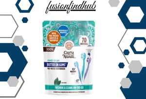 GuruNanda Butter on Gums Mini Travel Toothbrushes with Toothpaste, 70 Count - Picture 1 of 6