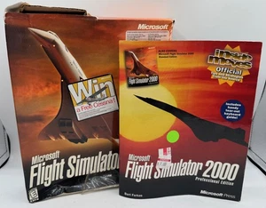 Microsoft Flight Simulator 2000 + Pro Edition Guide Book Bundle - Picture 1 of 3
