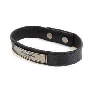 Auth LOUIS VUITTON Bracelet Black Damier Graphite Canvas M6524 - r10104g - Picture 1 of 10