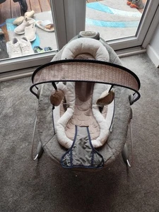 Ingenuity Dreamcomfort Smartbounce Baby Bouncer Grey - Picture 1 of 15