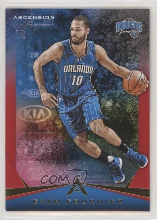 2017-18 Panini Ascension Red /75 Evan Fournier #37 - Image 1 of 2