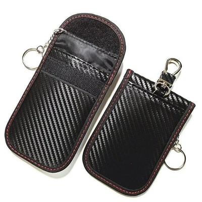 RFID Signal Blocking Anti Theft Faraday Pouch Case for Keyless Entry Car Key Fob - Image 1 of 4