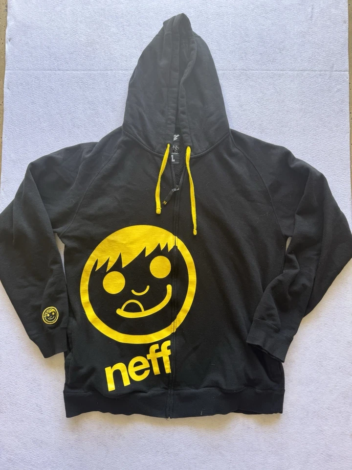 Vintage Neff Men's Hoodie Zip Up Skateboarding Skater Snowboarding Y2K 90’s - Image 1 of 4