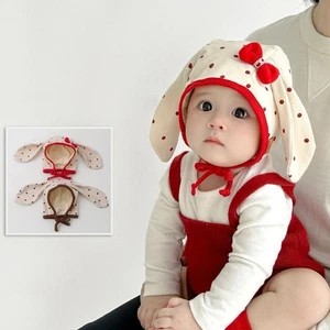 Long Ear Baby Ear Protection Hats Sweet Infant Bonnet Hat Winter - Picture 1 of 15
