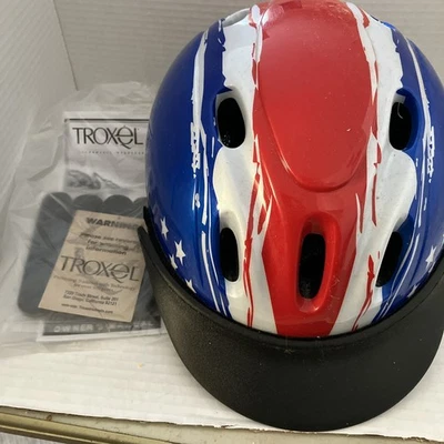 Casco de equitación Troxel bandera americana talla pequeña Foto 1 de 4