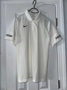 Nike Golf Hombres Polo Blanco Poli Spandex Manga Corta Talla L - Imagen 1 de 6