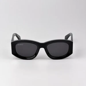Occhiali da sole uomo Off-White nero grigio occhio di gatto OERI041 JOAN 1007 NUOVI AUTENTICI - Foto 1 di 13
