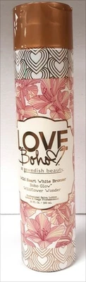 Loción bronceadora Swedish Beauty LOVE BOHO WILD HEART blanco DHA 10 OZ Foto 1 de 2