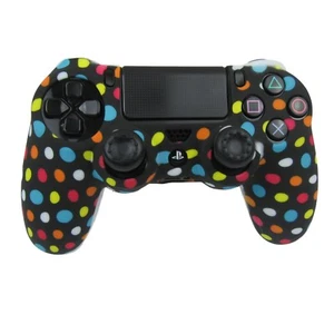 Funda de silicona con agarre de silicona a lunares carcasa suave antideslizante para controlador PS4  - Imagen 1 de 8