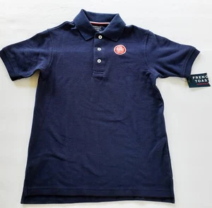 French Toast Boys Polo Shirt Navy School Uniform Short Sleeve Size 8 New - Picture 1 of 11