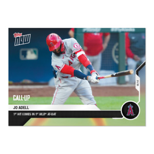 2020 TOPPS Now #53 JO ADELL Call-Up RC Made Angels 1ST Hit - PR 4279