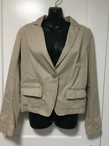 GAP beiger Blazer aus 100% Baumwolle mit einem Knopfverschluss, Gr. 6 - Bild 1 von 6