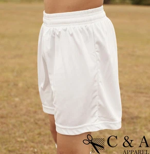 Unisex Adults Men's Ladies Plain Sports Soccer Football Shorts Anit-Bacteria - Picture 1 of 10