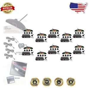 10 Pack Wireless Car Reverse Backup Radar – 4 Sensors with Bright LED Display - Picture 1 of 10
