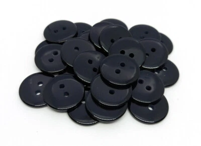 (Pack of 30)  18mm, 20mm or 23mm Black & White Buttons - Crafts Poppy Knitting - Image 1 of 3