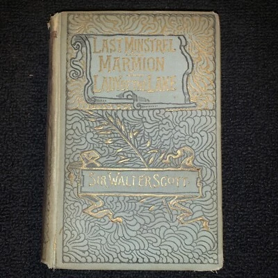 Last Minstrel Marmion Lady of the Lake by Sir Walter Scott 1883 Pollard & Moss Foto 1 de 4