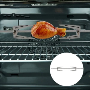 Rotisserie Spit Forks Rotisserie Skewers Meat Skewers Rotating Rotisserie Grill - Picture 1 of 12