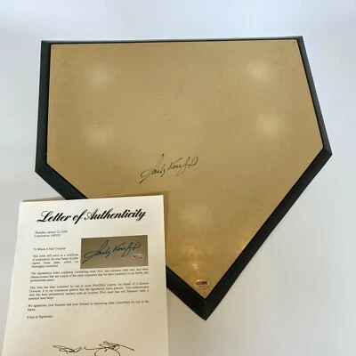 Sandy Koufax Signed Full Size Home Plate Base With PSA DNA COA - Image 1 of 4