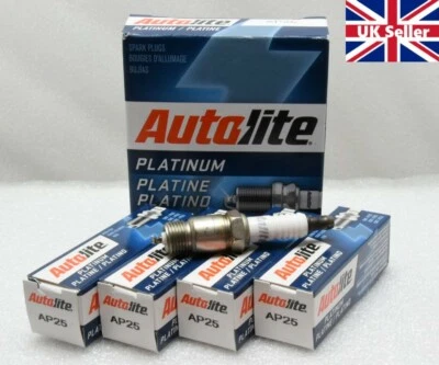 Autolite Single Platinum Spark Plugs AP25 X4 Fits - Chevrolet, Chevette, Monza - Image 1 of 3