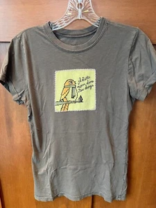 Volcom Stone Women's T-Shirt Bird Brown Learn New Songs; Size Med *READ* - Picture 1 of 11