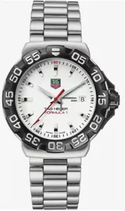Tag Heuer WAH1111.BA0850 White Formula 1 F1 Watch Men's Sport Stainless Steel - Picture 1 of 7