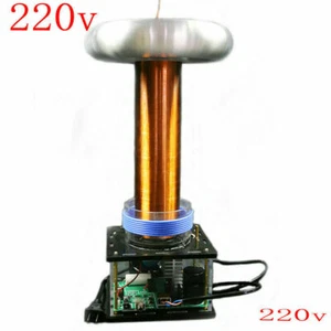 220V Tesla Electric Coil Induction Arc Music Tesla Coil Large Pulse High Voltage - Picture 1 of 7