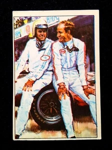 JACK BRABHAM & DENNY HULME ✱ Formula 1 Top Pilots Idols VTG Sticker Brazil 1971 - Picture 1 of 5