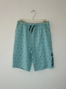 Hurley Phantom Swim Trunks Aurora Green Boys XL Skulls Palm Trees Logo NWT - Picture 1 of 13