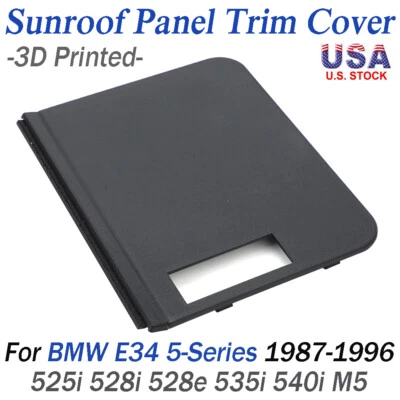 For 87-96 BMW E34 5-Series Sunroof Panel Trim Cover 525i 528i 528e 535i 540i M5 Foto 1 de 4
