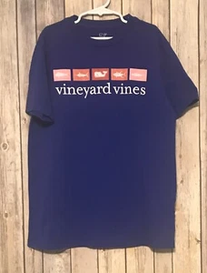 Vineyard Vines Mädchen blau T-Shirt Top Tee Fisch M 12/14 - Bild 1 von 1