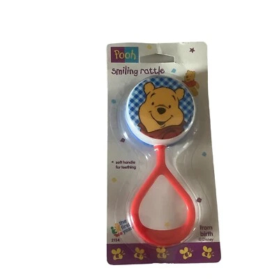 De colección 1995 Winnie The Pooh Oso Primeros Años Bebé Rifa Juguete Disney NUEVO Sellado Foto 1 de 4