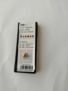 Inserciones Torneado NIKKO TCMT110208-PMU JC9025 Paquete 10 Piezas - Imagen 1 de 4