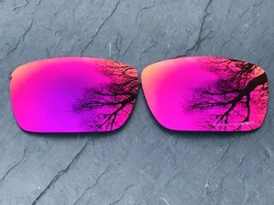 ENGRAVED POLARIZED POSITIVE RED MIRROR REPLACEMENT LENSES FOR OAKLEY FUEL CELL - Picture 1 of 3