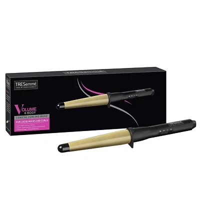 TRESemme 2804DU Volume & Body Conical Ceramic Hair Curling Wand 3 Heat Settings - Image 1 of 3