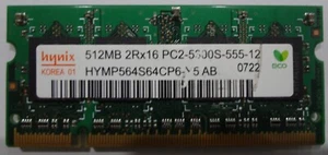 Hynix 512MB 2Rx16 PC2-5300S-555-12 RAM Laptop SO-DIMM 512MB - Picture 1 of 2