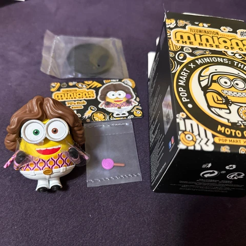 Pop Mart x Minions 2 Series The Rise of Gru Mini Figurine 70's Bob Blind Box Cover